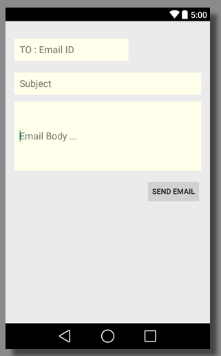 Android Send Email from Activity
